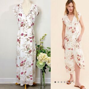 FREE PEOPLE * Rosemary Printed Midi Dress | medium | western prairie